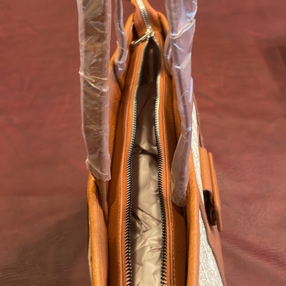 💛Rare Find💛 French Connection Lucia Straw Double Handle Tote Bag 👜 NWT - Picture 6 of 11